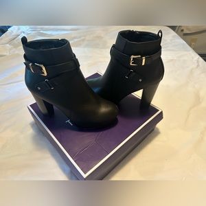NIB Top Moda Heeled Buckle Boots
